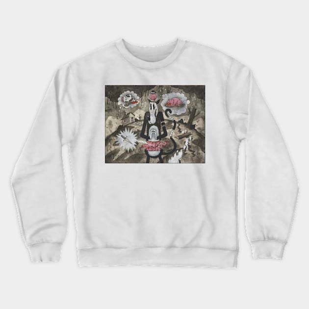 Hunger Pains 2 Crewneck Sweatshirt by AtomicMadhouse